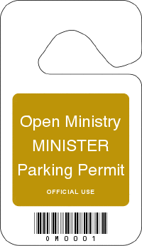 Minister Parking Pass