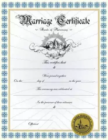 Marriage Certificate III
