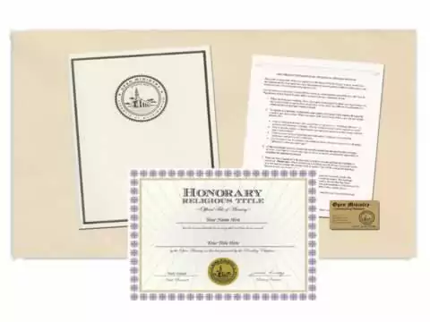 Honorary Title Package