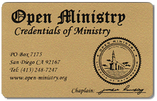 Minister Wallet Card