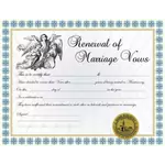 Renewal of Vows Certificate