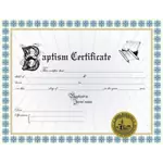 Custom Baptism Certificate II