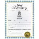 Custom 50th Anniversary Certificate