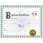 Custom Baptism Certificate II
