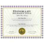 Honorary Title