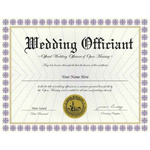 Wedding Officiant Certificate