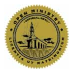 Open Ministry Official Ministry Seal