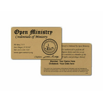Minister Wallet Card