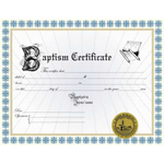 Certificate of Baptism 1