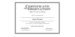 Ordained Minister Alvah Thurber
