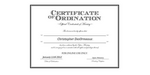 Ordained Minister Christopher DesOrmeaux