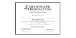 Ordained Minister Timothy Sweeney