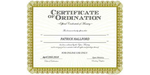 Ordained Minister PATRICK HALLFORD