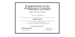 Ordained Minister BART Dillow