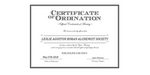 Ordained Minister LESLIE AGOSTON BORAN ALCHEMIST SOCIETY