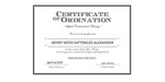 Ordained Minister HENRY YATES SATTERLEE ALEXANDER