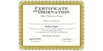 Ordained Minister Nathan Vogel