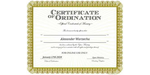 Ordained Minister Alexander Warzecha