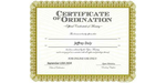 Ordained Minister Jeffrey Daly
