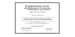Ordained Minister LIVING HOPE CENTER INTERNATIONAL