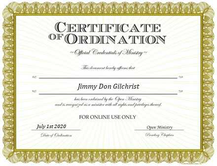Ordained Minister Sandra Gilchrist